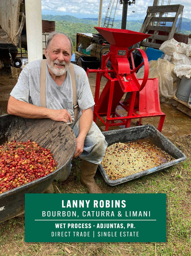 Lanny Robins, Adjuntas,PR. Coffee Bag 8oz