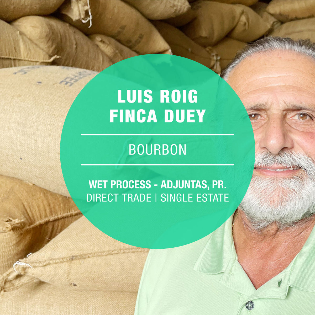 Luis Roig Finca Duey Yauco, Puerto Rico Coffee 8oz