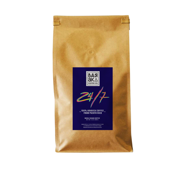 24/7 Puerto Rico Coffee Bag 2LB