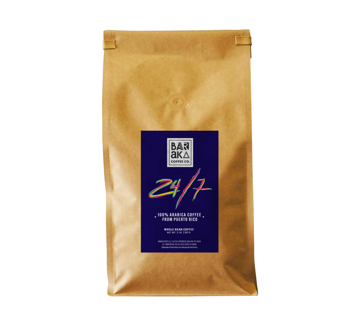 24/7 Puerto Rico Coffee Bag 2LB